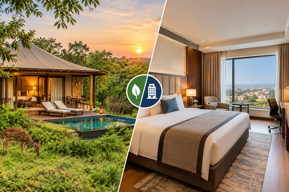 Nature Resort in Sasan Gir vs Hotel: Which Stay Is Right for Your Trip?