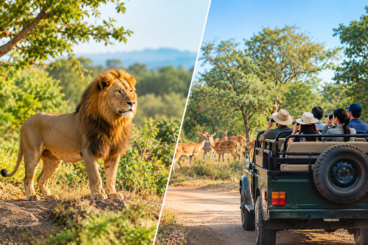 Gir National Park vs Devalia Safari Park: Key Differences, Safari Experience & Visitor Guide 
